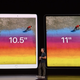 The old iPad Pro is on the left, the new one is on the right.